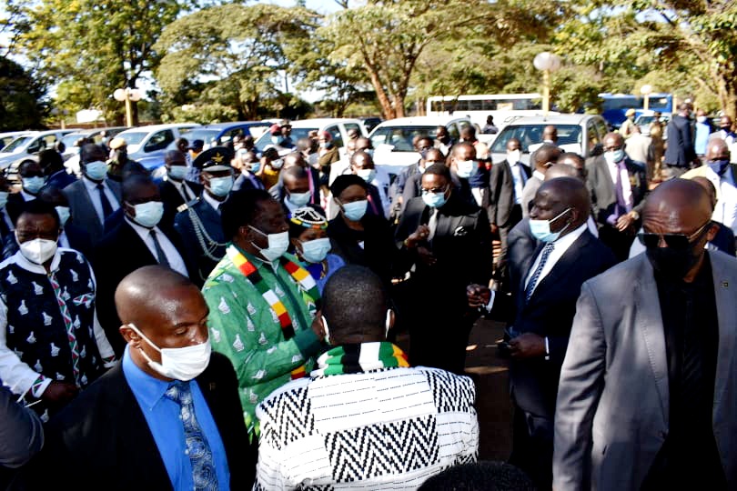 PICS: President Mnangagwa Hands Over Brand New Cars To Traditional Chiefs